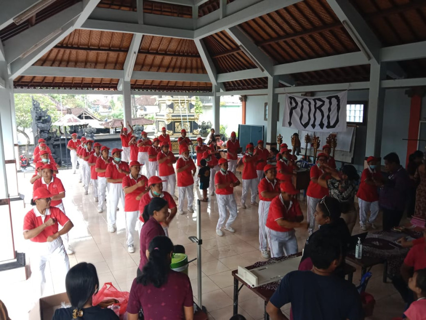 Kegiatan Posyandu Lansia di Banjar Dangin Pangkung